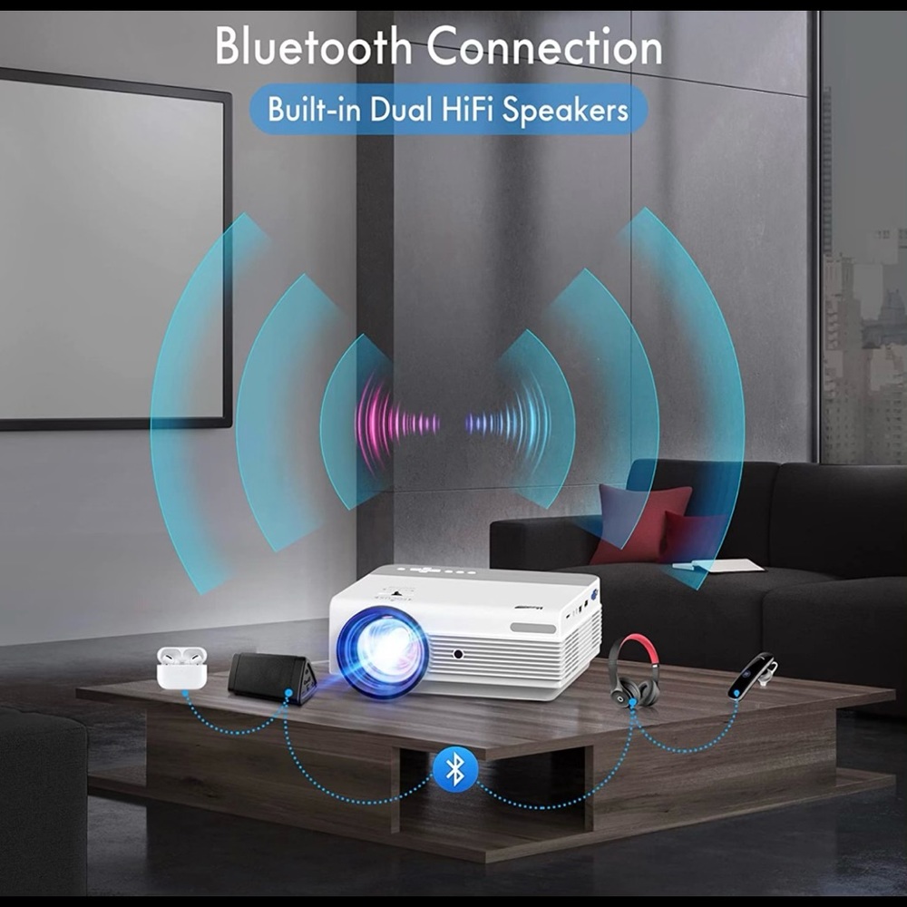 Wi-Fi Bluetooth Projector - Picture 4 of 5